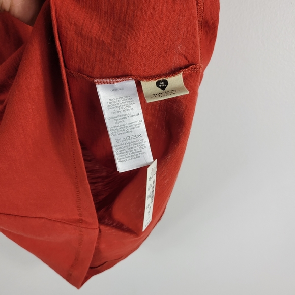 New Madewell Whisper Short Sleeve V Neck Cotton Solid Basic Tee - Picture 6 of 9